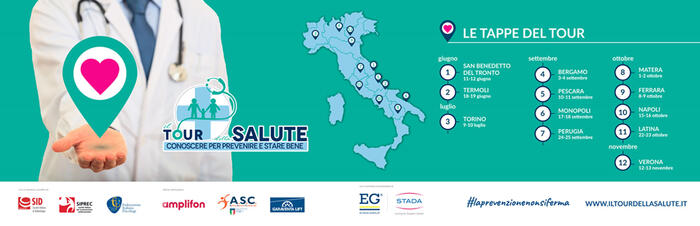 Riparte Tour della salute, 12 tappe all'insegna prevenzione