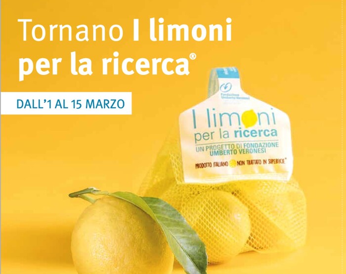 Tornano i limoni per la ricerca della Fondazione Veronesi