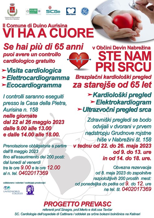 Da domani al 26 maggio in 10città studi sulle malattie cardiache